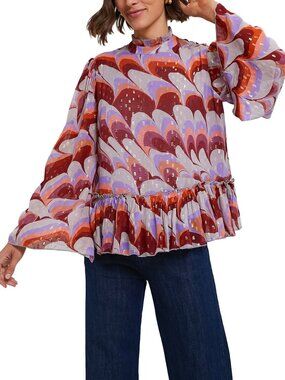 Oliphant Venice Peplum Blouse